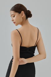 Lila Textured Bodycon Dress